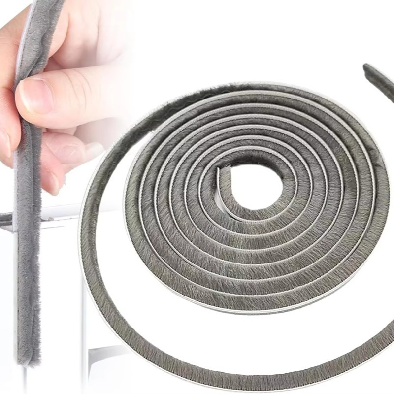 TEMU Self-adhesive Sealing Strips For Doors And Windows - Plastic Strips Designed To Block Wind, Featuring An Adhesive Backing, Ideal For Windows And