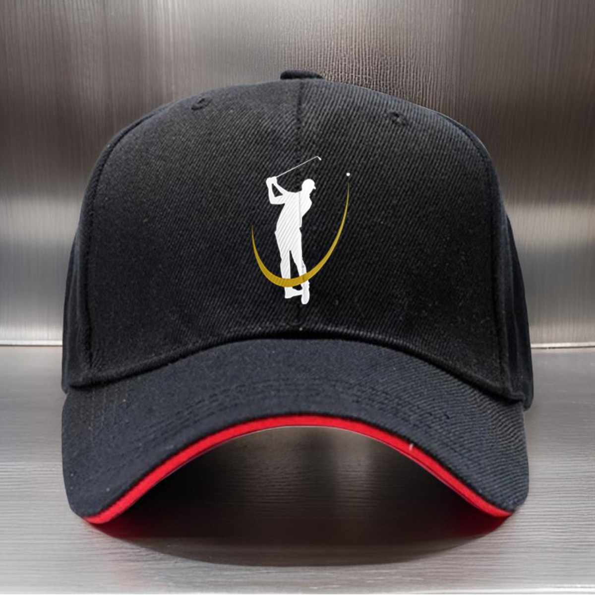TEMU 1 Adjustable Golf Featuring A Stylish Design, Suitable For Men And Women, In Black. Ideal For Activities Like Running, Hiking, And Traveling,