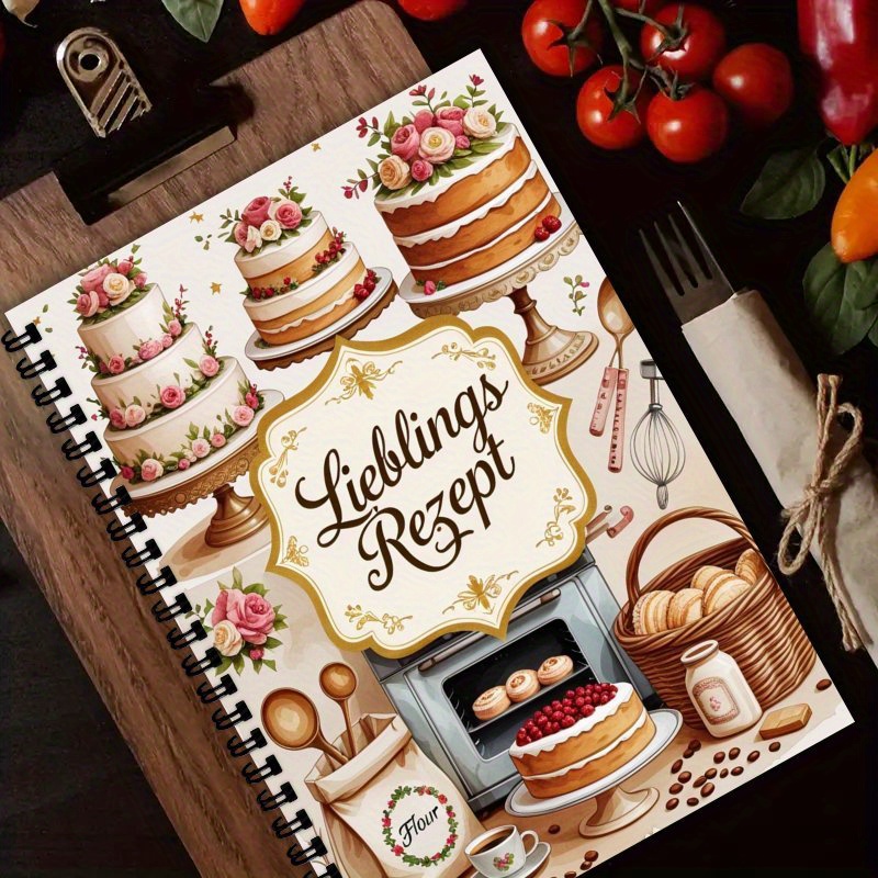 Image of A5 Recipe Notebook, Personal Organizer, Blank Recipe Planner For Cooking Enthusiasts, And Home Organizer, Planning Cookbook, Perfect Gift For Cooking Enthusiasts
