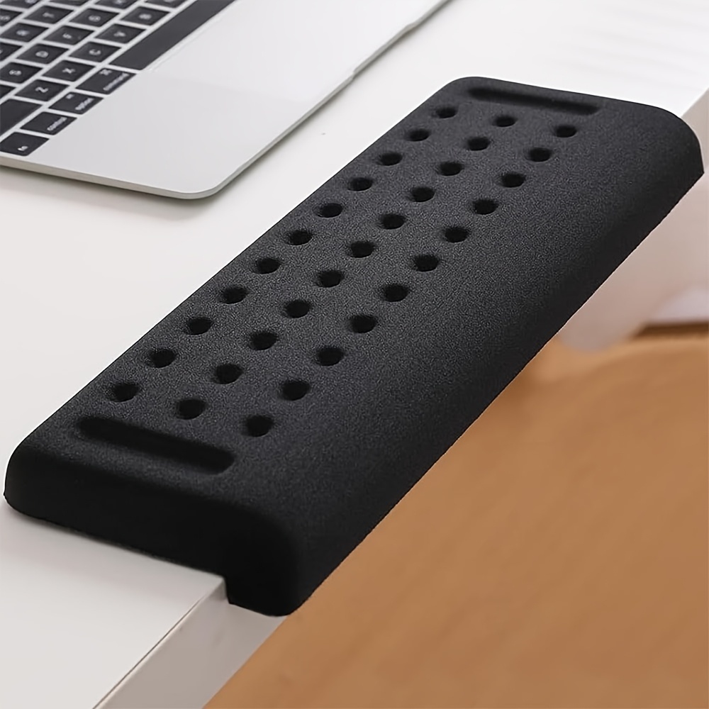 TEMU 33.81 Ounces- Shaped Desk Pad With Non-slip Foam Base And Ergonomic Wrist/forearm Support - Large Comfortable Wrist Rest, Suitable For