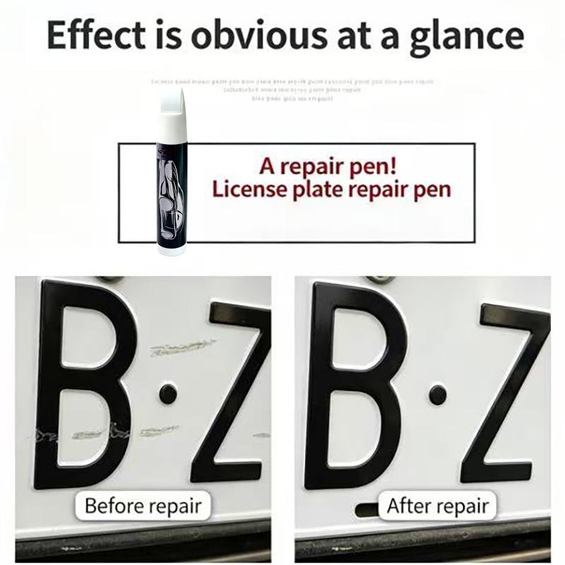 2 vnt. automobilio numerio ženklo blukimo taisymo rašikliai, balti ir juodi rašalai, nuolatiniai žymekliai, įbrėžimų taisymo rašikliai, „pasidaryk pats“ biuro raštinės reikmenų rašiklis metalui, nerūdijančiam plienui, plastikui