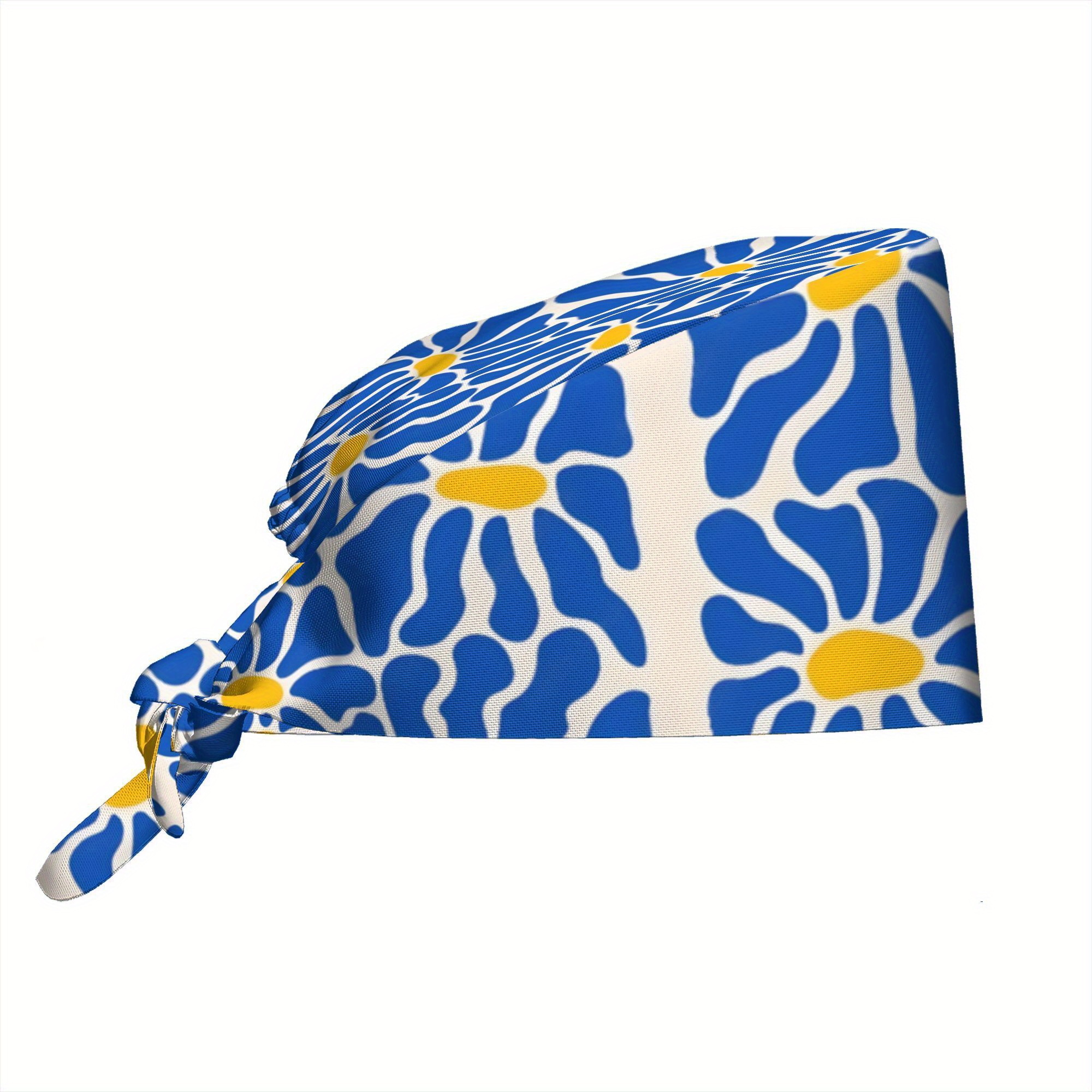 TEMU 1pc Chapeau de chef et infirmière Lobster Italian Cocktail Frog Mushroom Lemon Imprimé, Chapeaux de travail pour hommes et femmes, Ajouts ,
