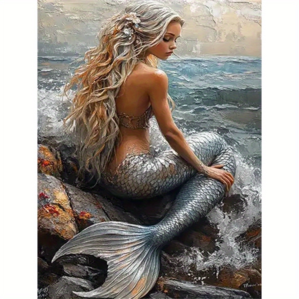 TEMU 2d Flat Sparkling Diamond Painting, Decoration, Hot Festival Giveaway, High-quality Wall Ornament And Perfect Gift For Housewarming Ceremonies