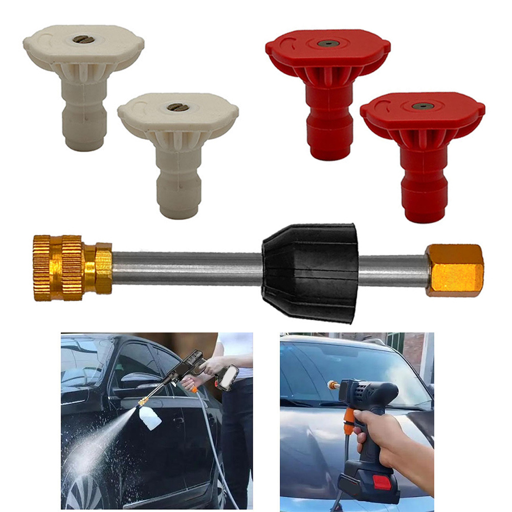 TEMU Extension For A Car Wash For Lance With Connector For The Spray Nozzle Of A Pressure Washer