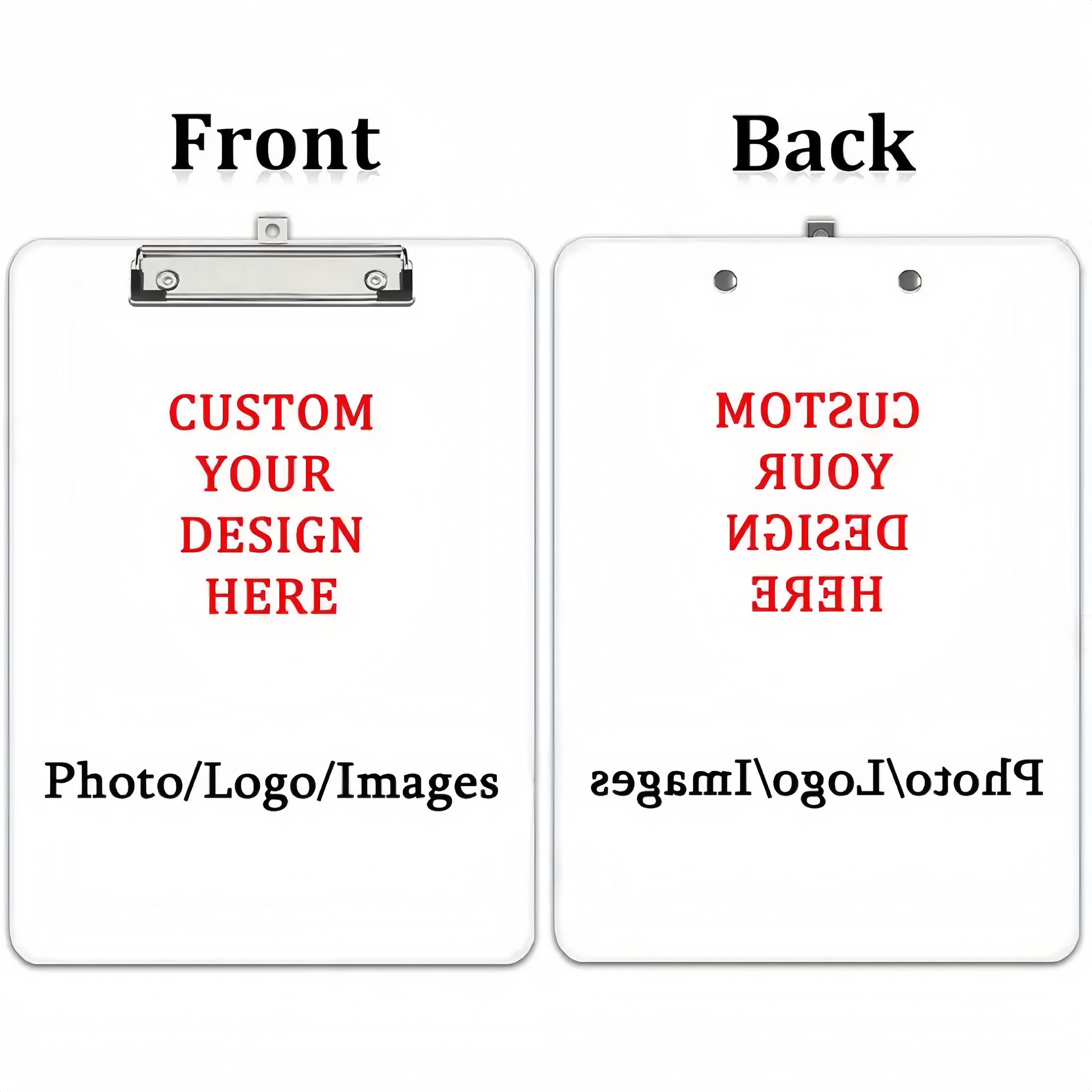 TEMU 2d Flat Y-printed Custom Writing Board (photo/text/logo) Large And Medium Stylish Writing Pads, Suitable For Office And Study Display Stands -