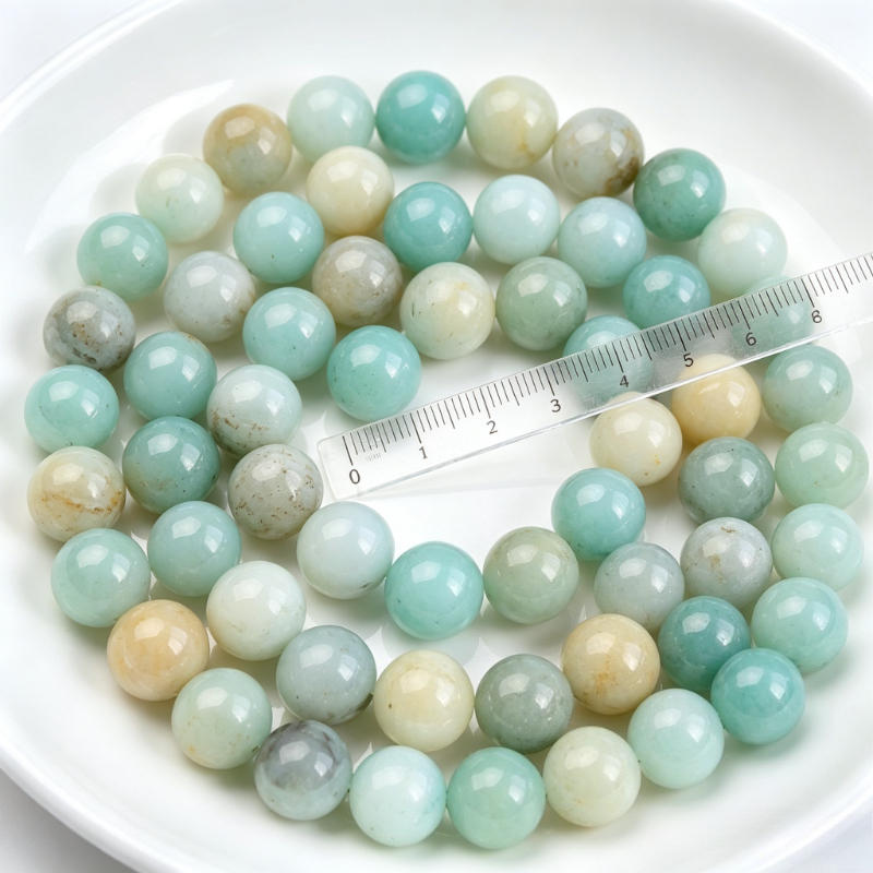 Natural Amazonite Loose Beads for Jewelry Making