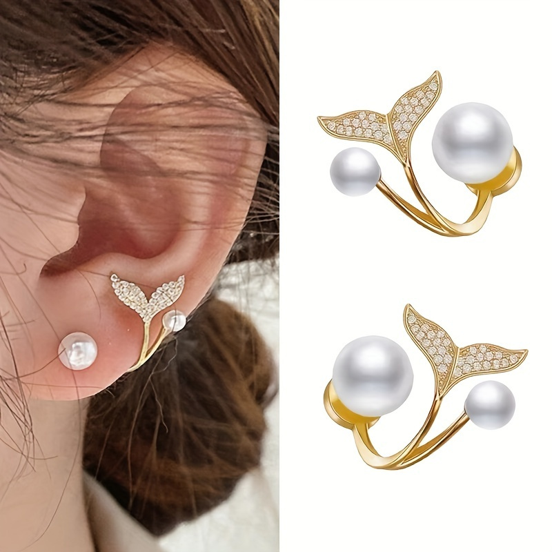 

2pcs Japanese And Women's Jewelry, Tail , Alloy Decoration
