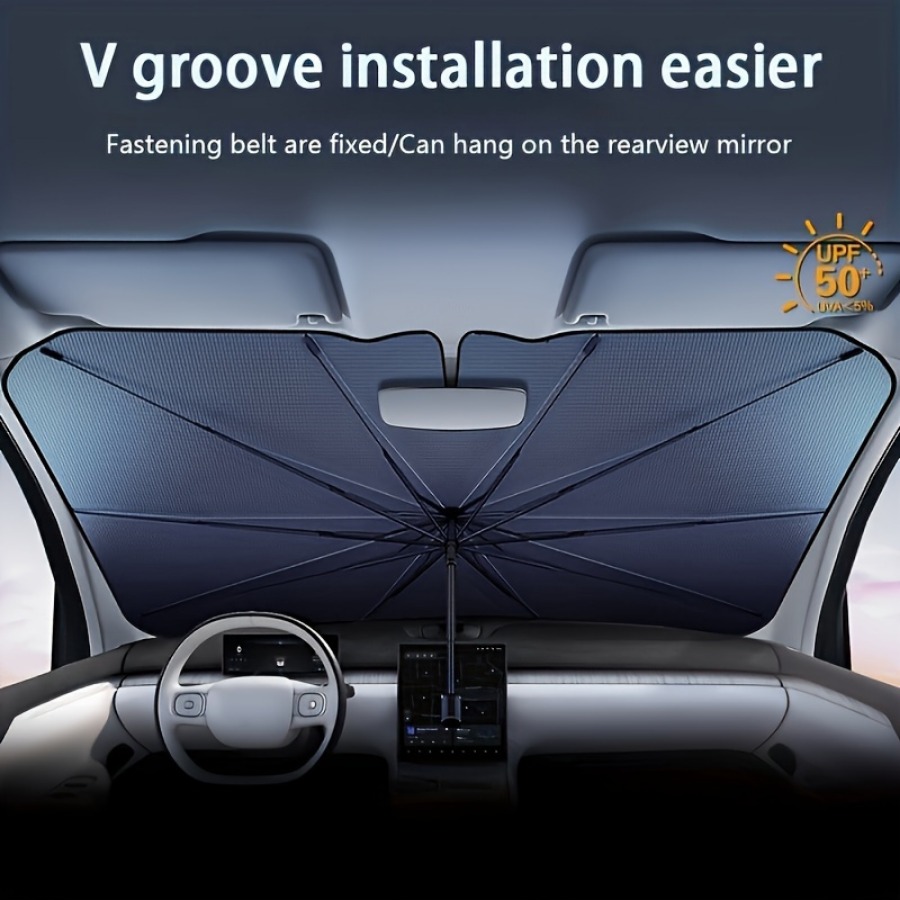 titanium car window sunshade, rearview mirror hook, heat shield