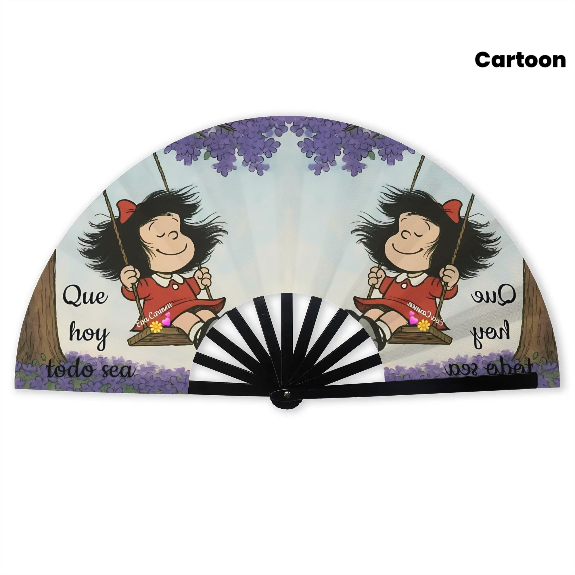 TEMU de plegable con diseño de personaje de dibujos animados, unisex, disponible en dos tamaños: 28 cm x 54 cm y 35 cm cm