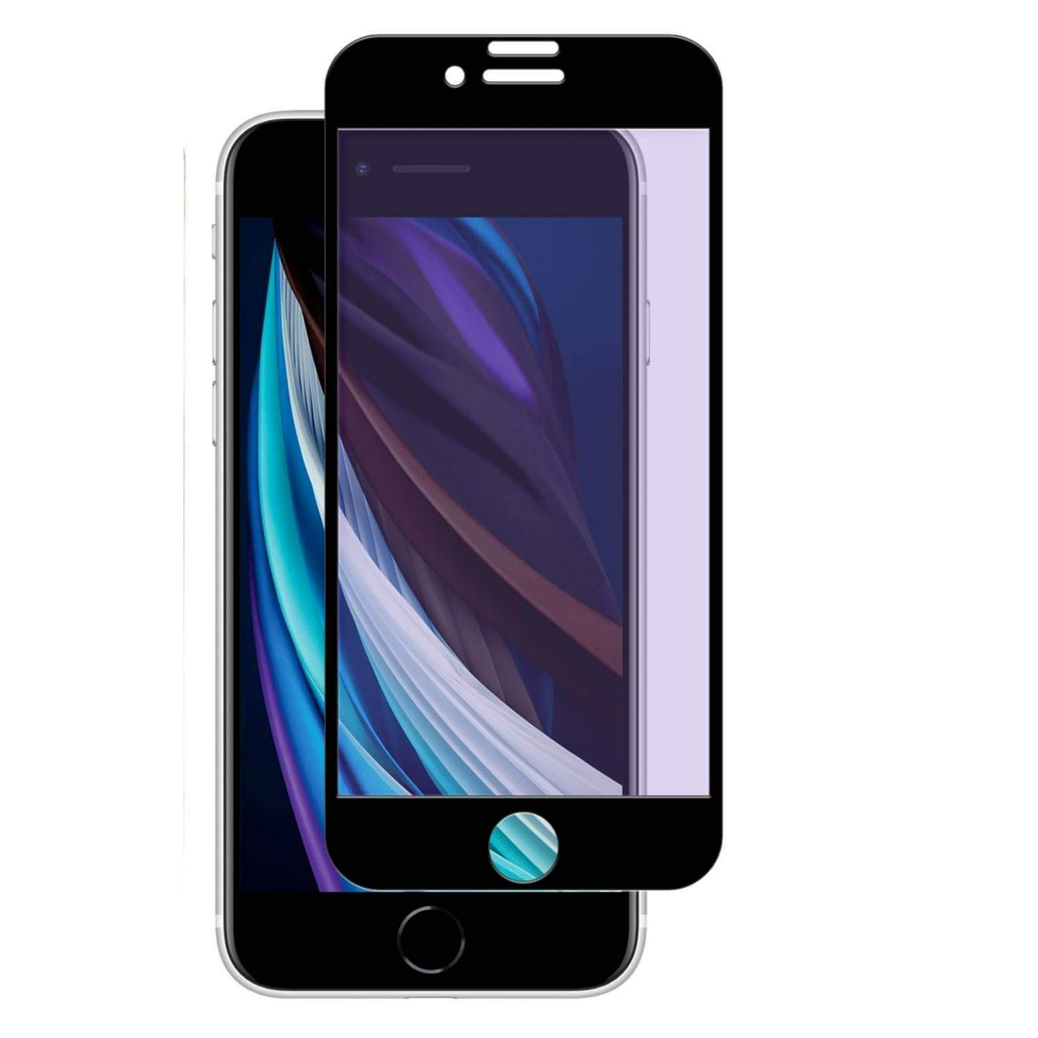 TEMU 1pc Tempered Glass Screen Protector For Iphone Se (2nd Gen, 2020) / For Iphone 8 / For Iphone 7 / For Iphone 6s / 6, Anti-blue Light, Glossy