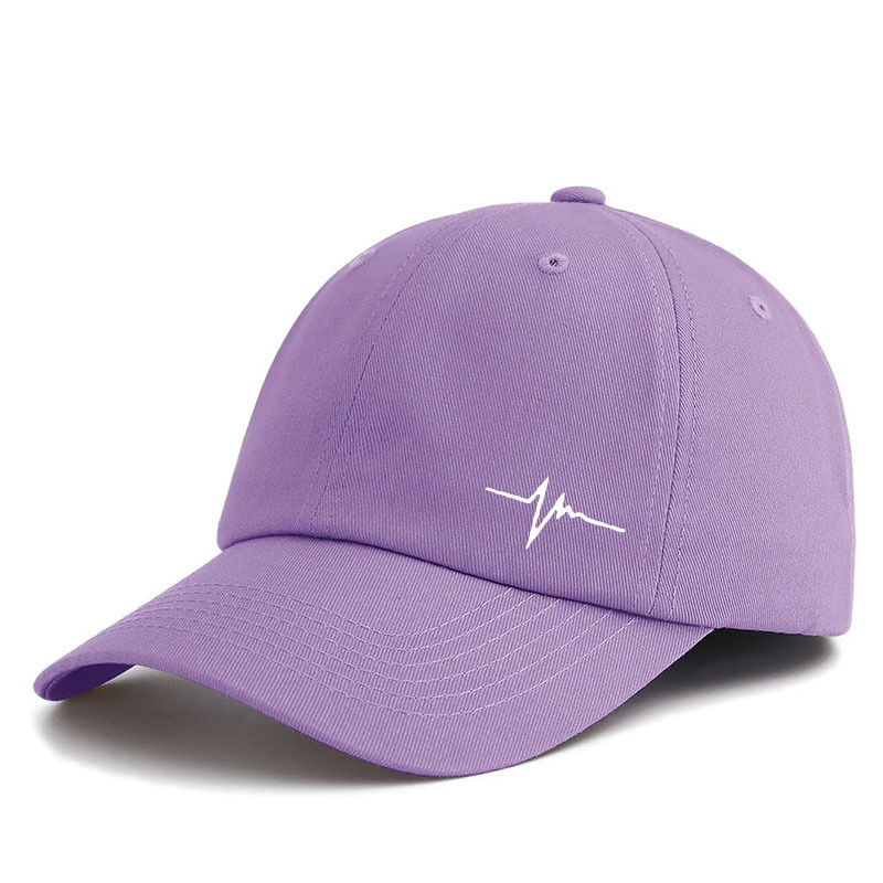 1pc Heartbeat Printed Baseball Cap, Classic Fashion Soft Sweatband Adjustable Size Lightweight Multi-Functional Classic Hat, Perfect Gift for Outdoor Sports Daily Wear Parties And Vacations for Family And Friends