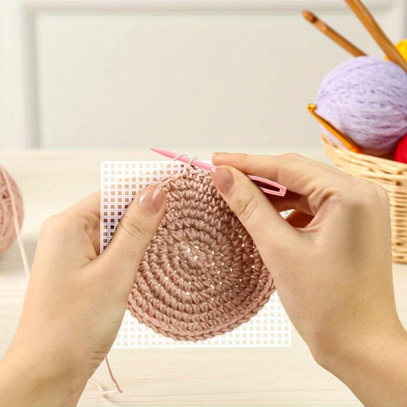 10pcs Square Plastic Canvas Grid Sheets for Needlepoint Crafts