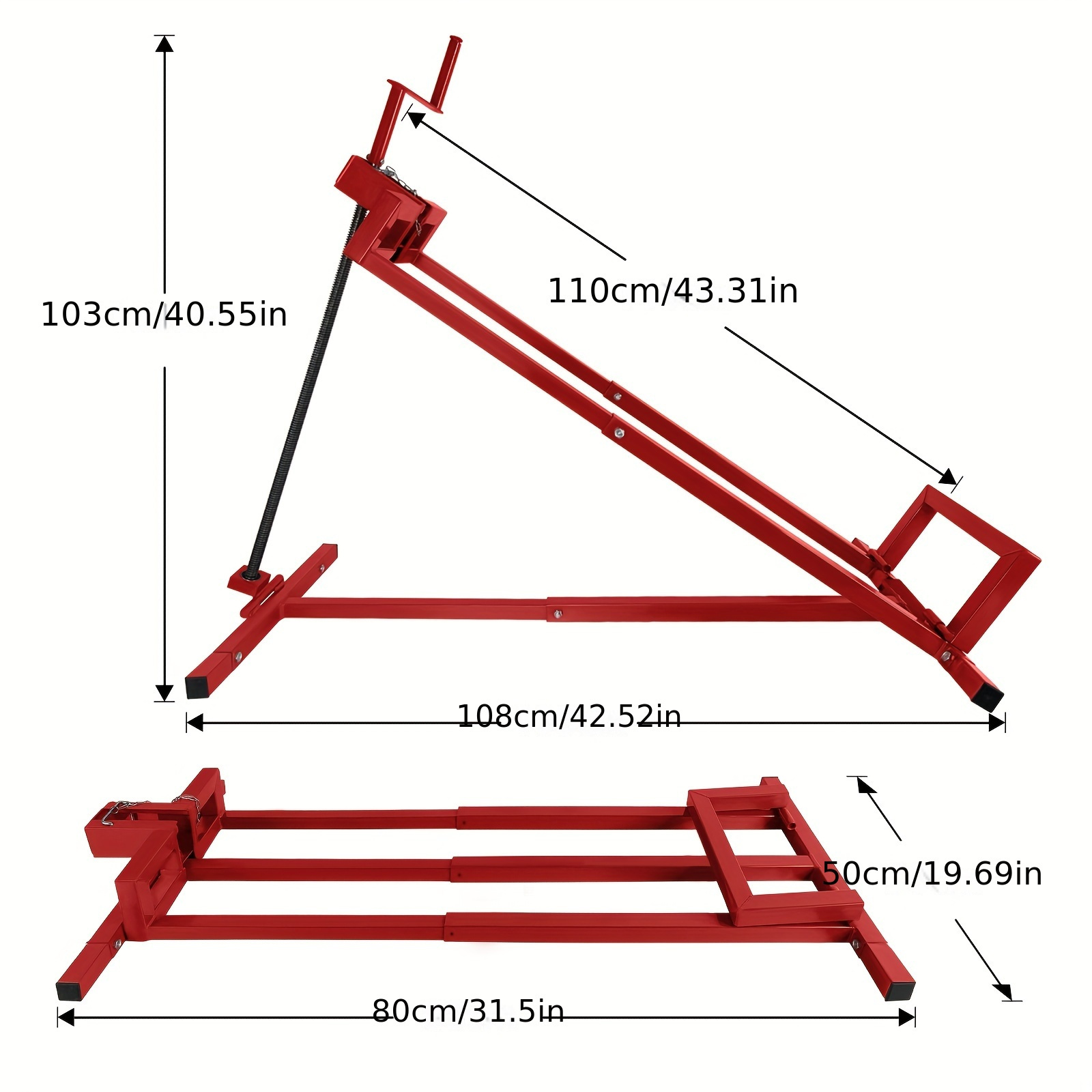 Platform For Lifting Ride-on Mowers, Of Supporting 400 Kg, Designed For Cleaning Purposes