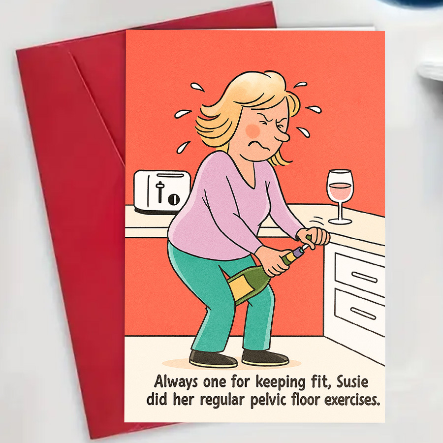 TEMU 1 Greeting Card + 1 Envelope. A 2d Flat Humorous Card Designed Specifically For Tough And , Birthdays Or As A Motivational Gift For , Family, Or