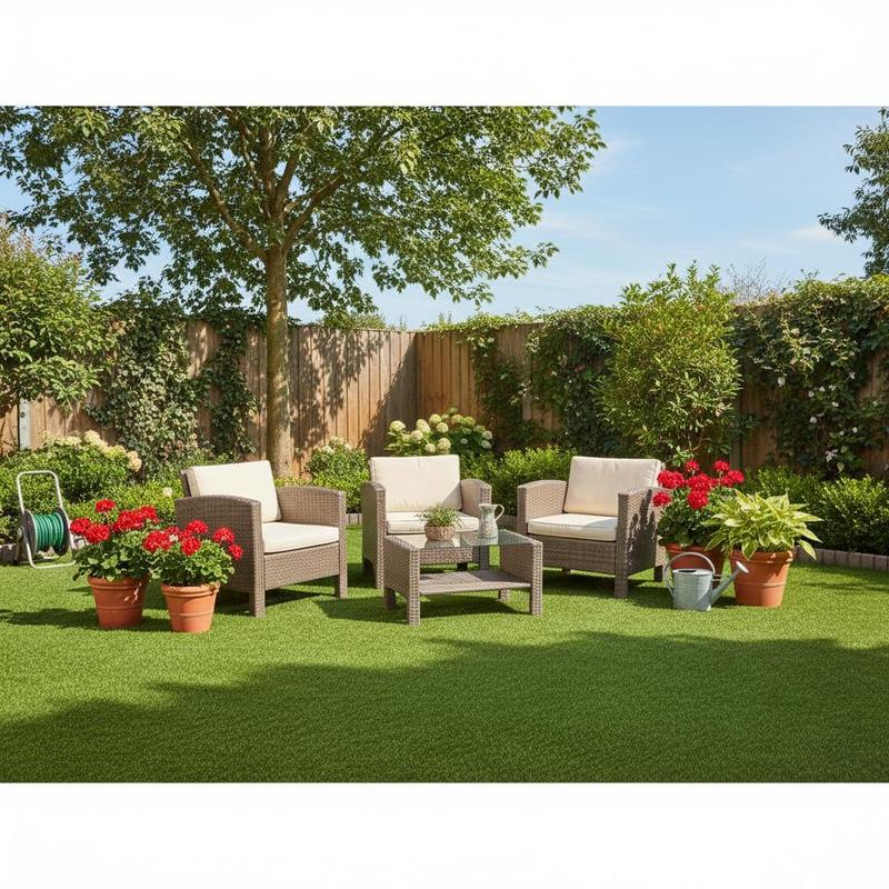 TEMU Rouleau de gazon artificiel, 15M, hauteur de touffe 20Mm, pour jardin, balcon, terrasse, à , aux UV, vert , douces au , fonction de drainage, au