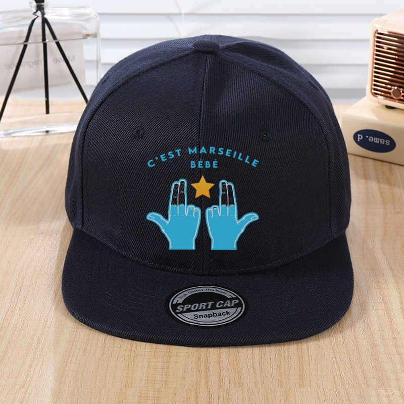 

Casquette de Baseball C'EST pour Jeunes - Bleu Marine, Chapeau Dad Décontracté avec Design Étoile & Main, Protection Solaire Légère et Respirante pour Streetwear, Sport et Tenue Décontractée