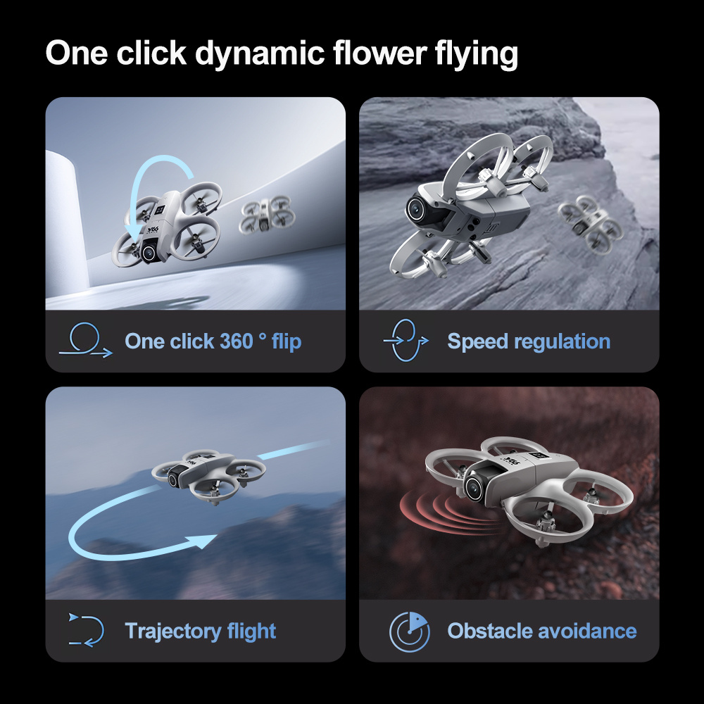 v66   high definition   led lights safety   tracking smart obstacle avoidance   mode one click return wifi pathway flight 2 4ghz   free technology four channel hexagon gyroscope real time image transmission ideal for outdoor camping travel beginner friendly unique gift idea   with 4     accessories modern   design smooth flight   details 7