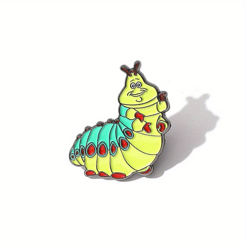 TEMU 1 pieza Pin de esmalte de dibujos animados, , de un pequeño bebé horneando, fundición de resina pintada, bloque de color, para mochila, ropa,