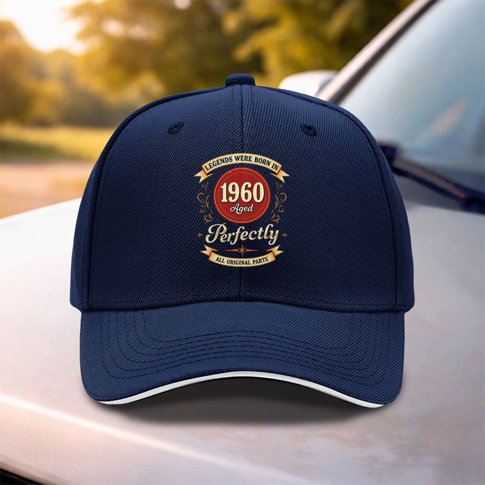TEMU 1pc 1960 Birthday Vintage Outdoor Casual Printed Baseball Cap, Unisex And Adjustable, Suitable For , Dating, Fitness, And Vacation. In Multiple