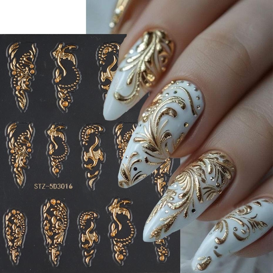 Image of Floral Nail Stickers