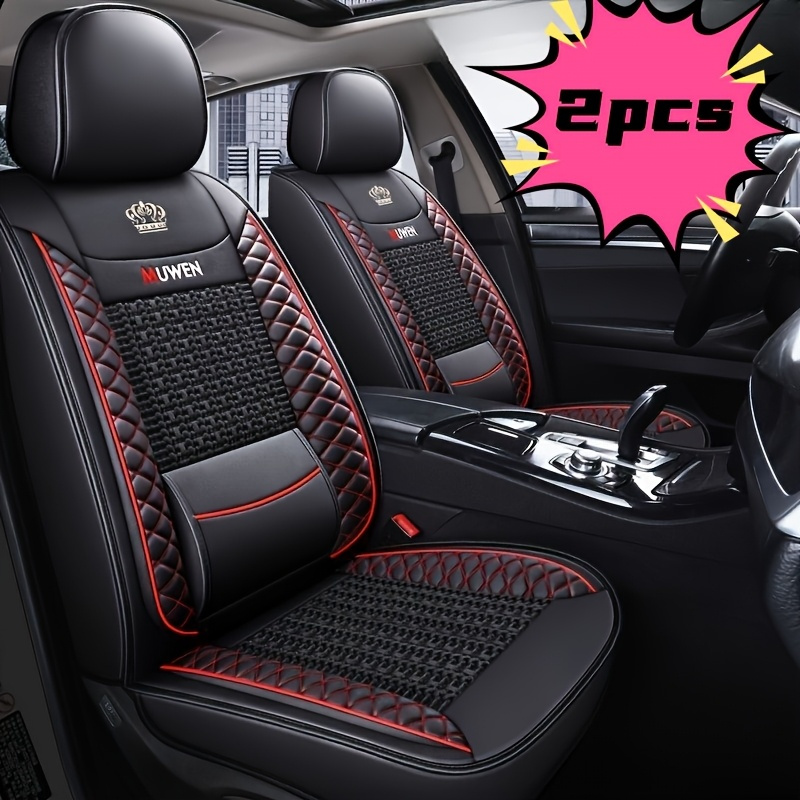 TEMU 2pcs Premium Machine- Car Seat Covers- Suitable For Sedans, Suvs, , And Trucks| Durable, Protection, Breathable, , Protection