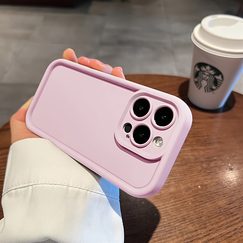 Minimalist Solid Color Full Protection Shockproof Apple Phone Case, Compatible with for iphone 16/15/14/13/12 Pro/Plus/Pro Max/XS Max/X/XS, Stylish Durable with High