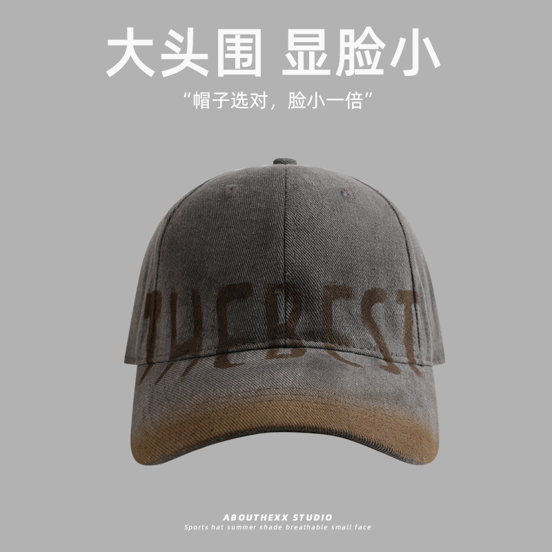 TEMU 【商品名】レトロ アメリカン オールドハット レディース キャラクター ベースボールキャップ 春秋 フェイス 小柄 カップル リリー ダック トンゲ キャップ メンズ タイド