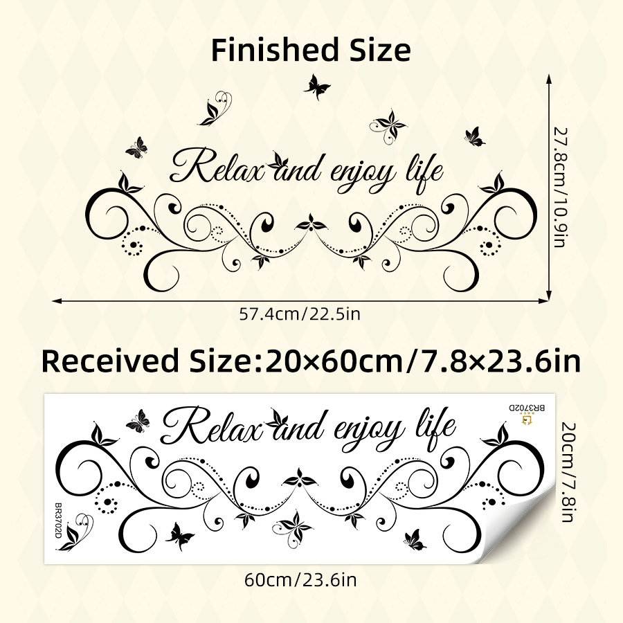 Brup Life Wall Decal With & - Waterproof Bathroom Stickers For Tub, Shower, Glass Door, Tile - Home Decor