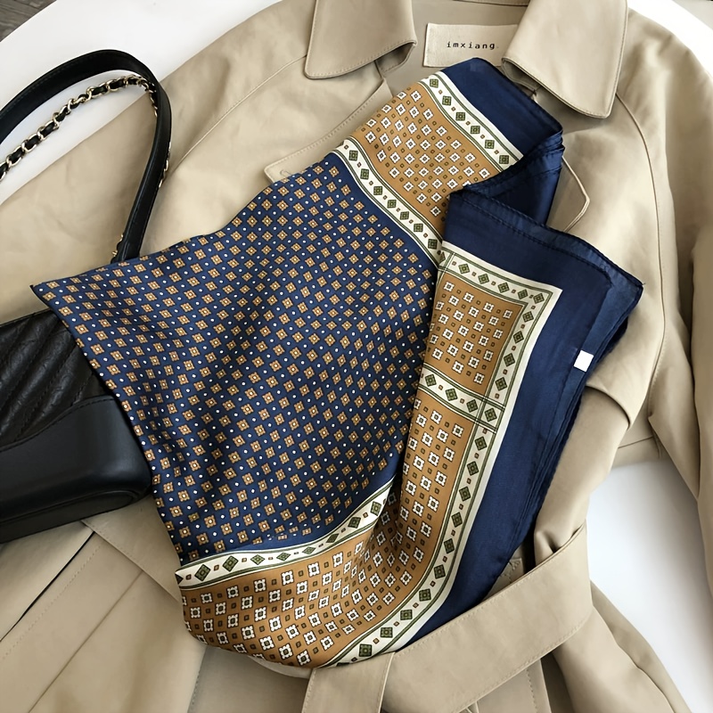 Geometric Women's Silk Scarf