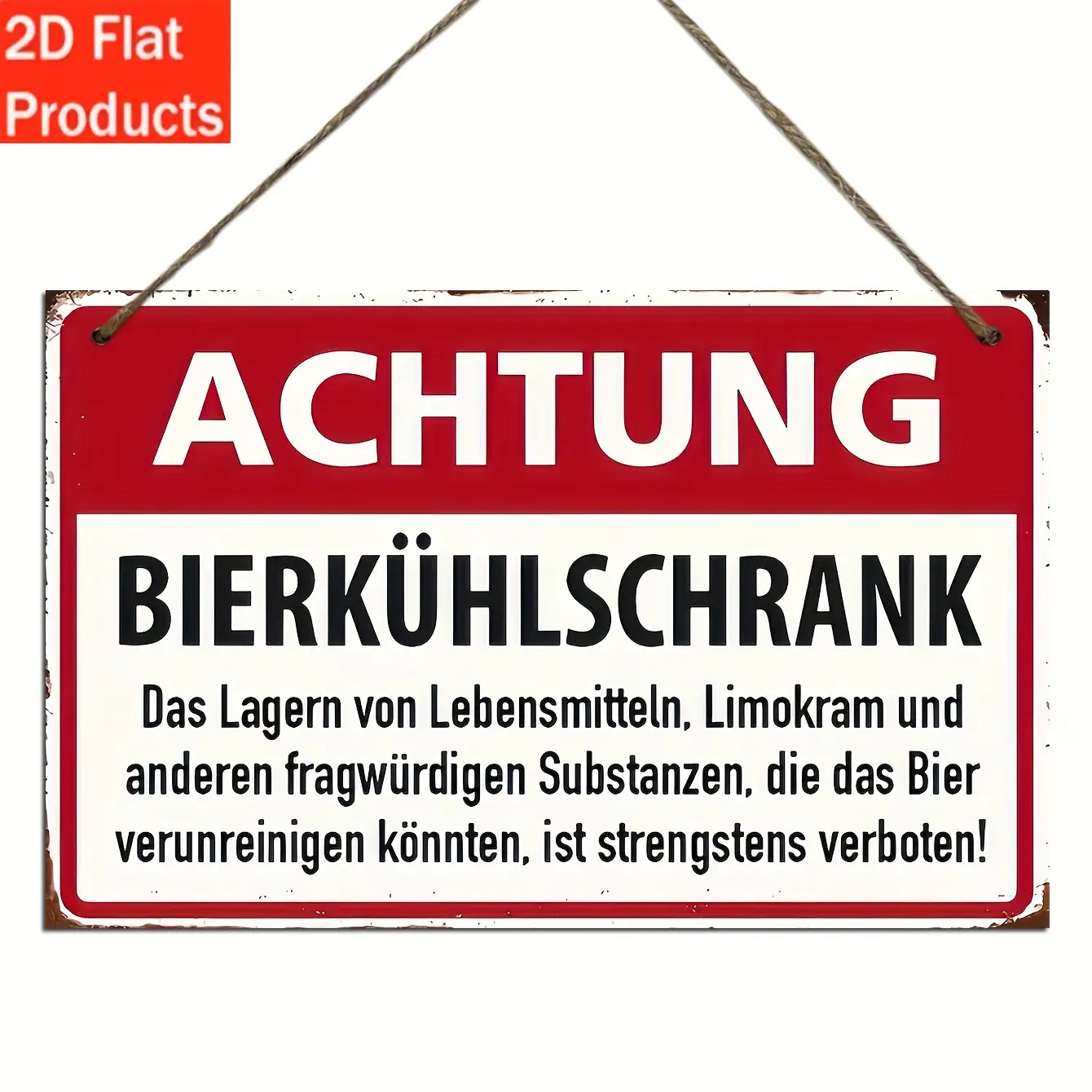 2d flat 2  decorative plaques and ornaments 1pc german wooden warning sign   do not store contaminated food or   items in the beer fridge suitable for home decor     decor bars