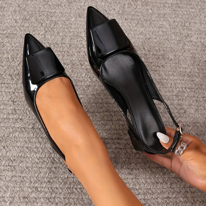 womens wide width chunky heel jane mules pointed toe - Temu womens wide width chunky heel jane mules pointed toe - Temu