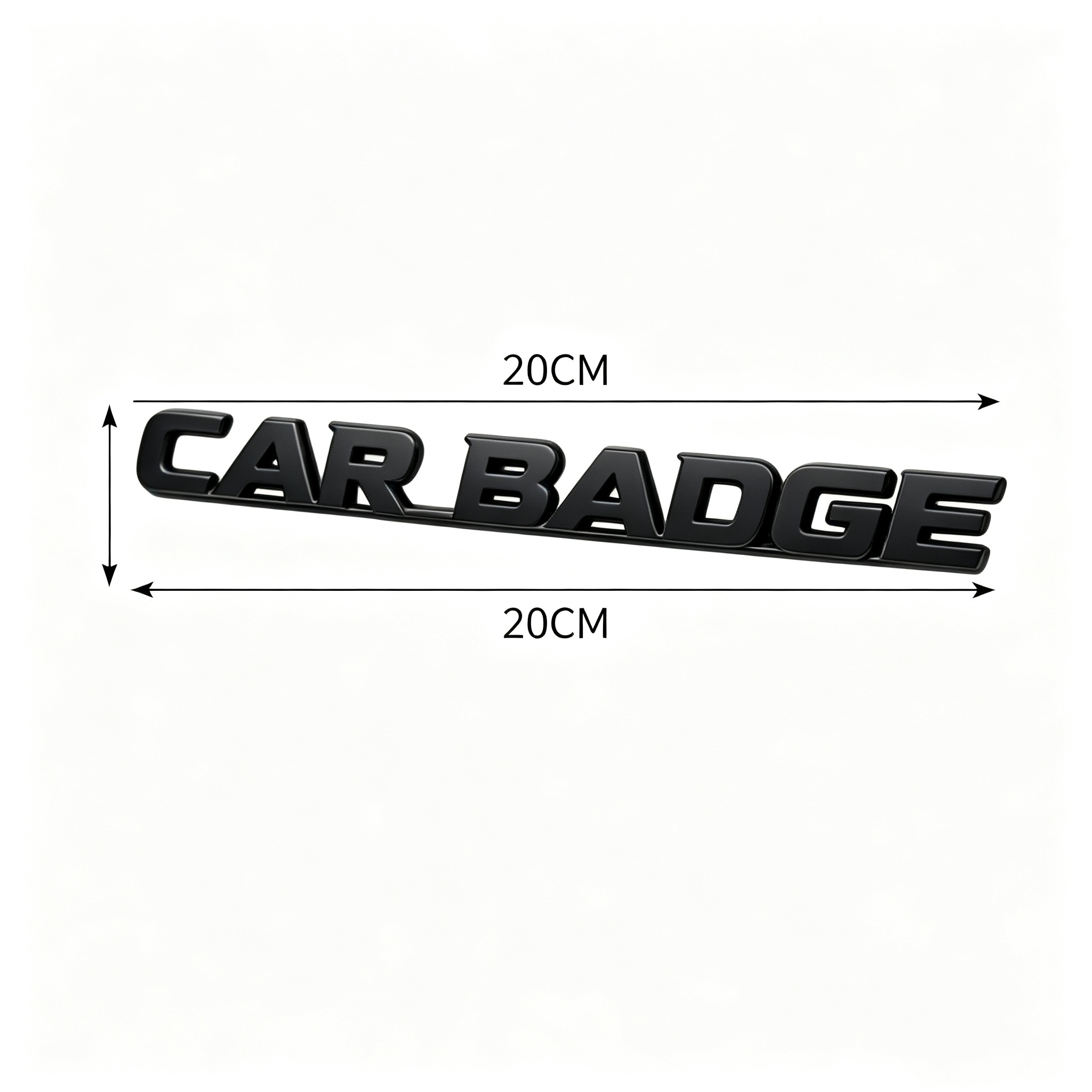 TEMU Custom Metal Car Emblem Letters, Stainless Steel Badge Decal Additions (5.78x1.53 Inch)