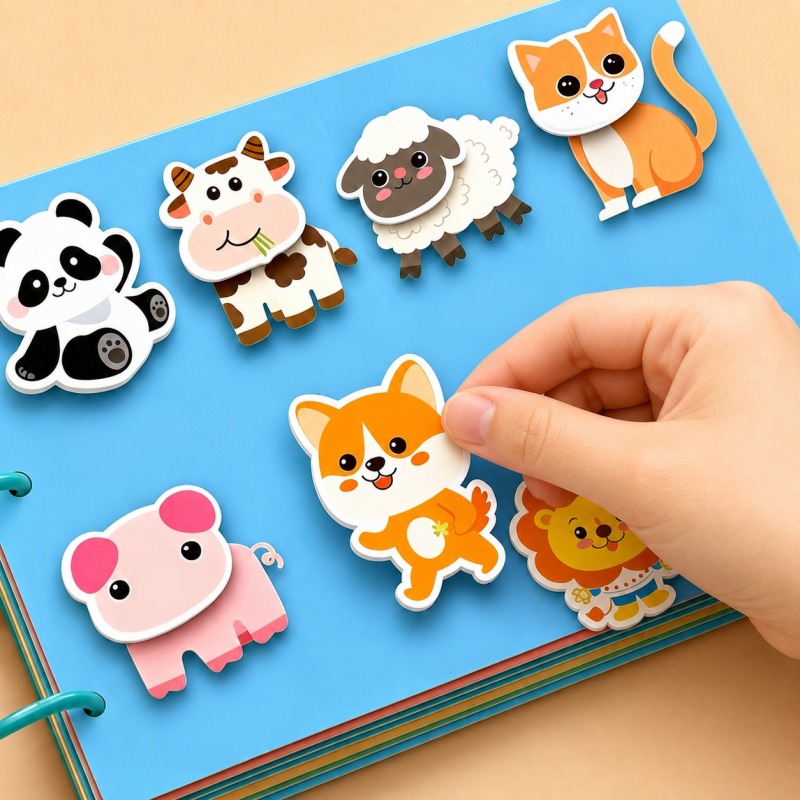 Interactive Learning Sticker Activity Book for Kids