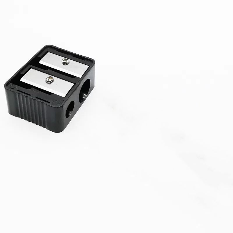 Image of A Dual-hole Eyebrow Pencil Sharpener With Ventilation Design, A Multifunctional Makeup Brush Trimmer, A Portable Pencil Cutter, Battery-free, Manual Operation, Odorless