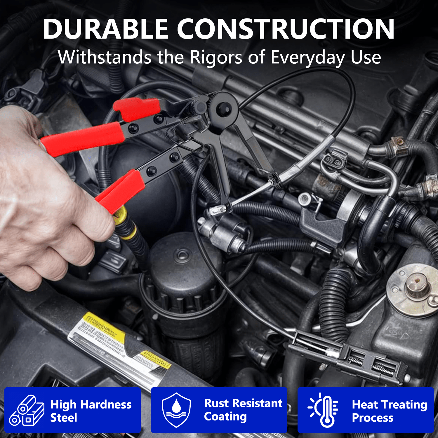 16pcs Hose Clamp Set with Removal and Installation Tools
