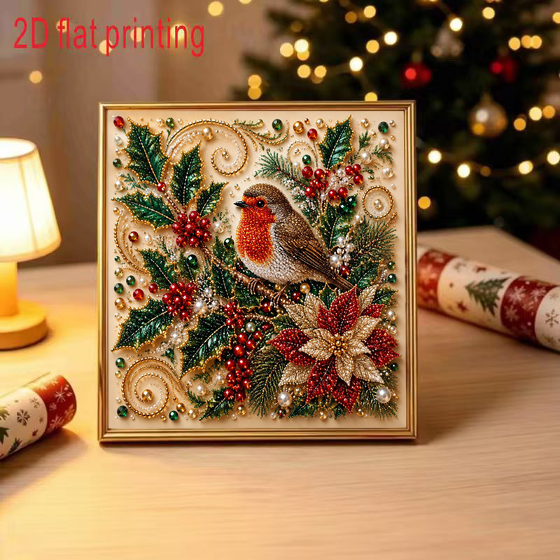 TEMU 1pc Adult Diamond Painting Kit, New Painting, For Christmas, Halloween, Living Room And Bedroom Decoration, For Relatives , 2d Flat, Frameless,