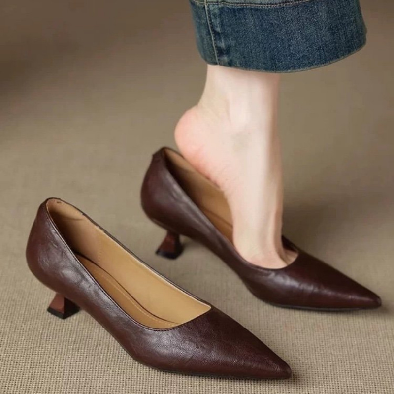 brown dress shoes for women sold on Temu United States