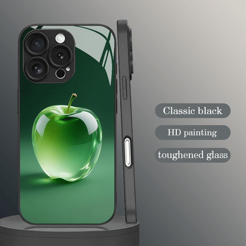 Image of Phone Case: New Stylish Glass Texture Phone Case- Durable, Ultra-thin, Sleek Business Protection Cover For 16 Pro Max/15/14/13/12/11- Perfect Gift