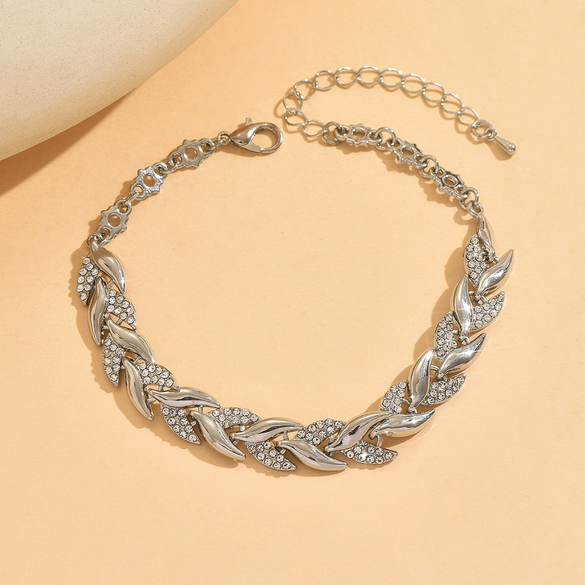 Adjustable Fishtail Leaf Design Anklet for Men and Women