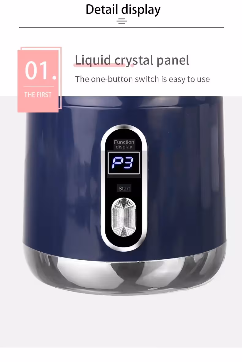 compact usb rechargeable citrus juicer with removable separator 0 5l volume lithium battery orange fruit extractor contemporary kitchen device sturdy plastic build Product details 5