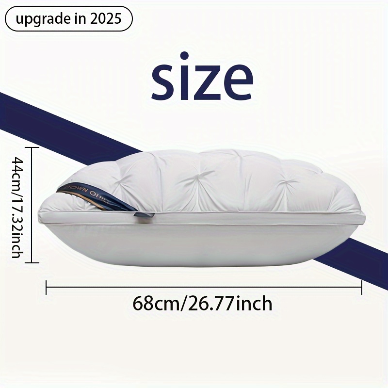 2pcs Pillow New Upgraded Thickened 5-Star Hotel Quality Pillow, Can Be Used All Year Round, Non-collapsing High Pillow Core, Deep Sleep Neck Support, Suitable for Home Bedrooms and RV Bedrooms