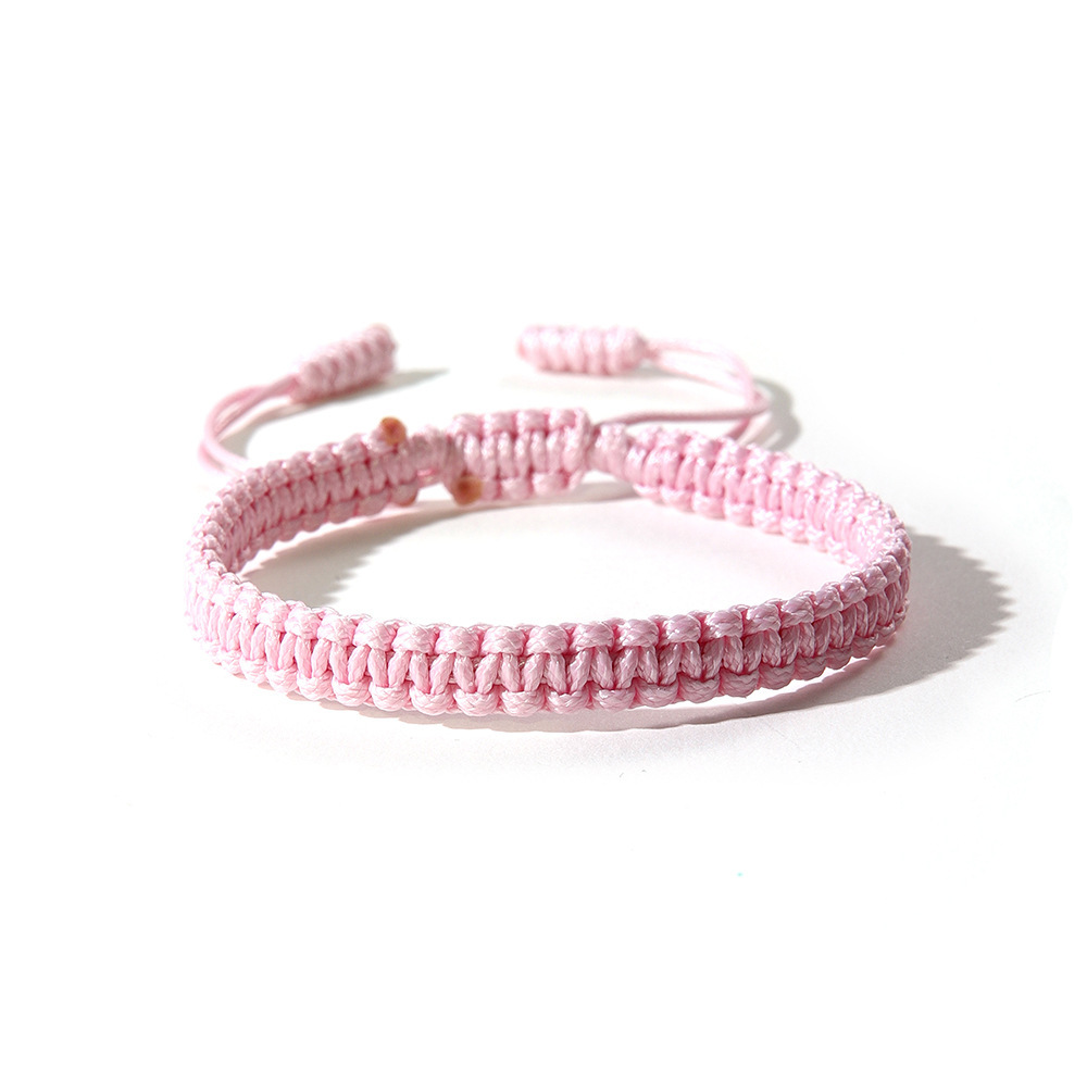 Adjustable Boho Waterproof Nylon Rope Bracelet with Tassel Accents