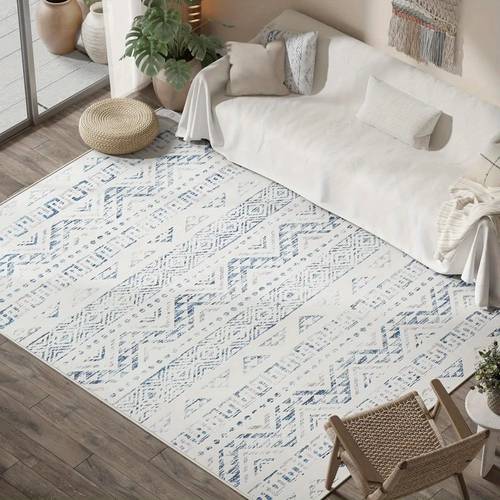 area rug washable rug modern boho accent rug kitchen rug indoor floor cover moroccan geometric print diamond rug non slip carpet for living room bedroom dining room home office home d cor