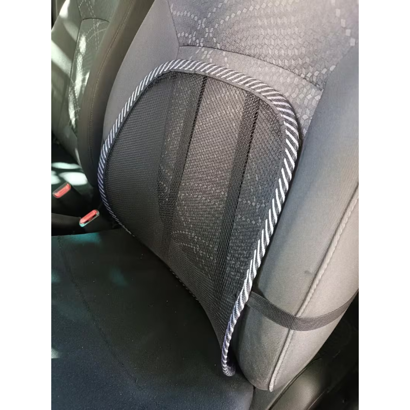 TEMU Car Seat Back Lumbar Support Cushion | Mesh | Breathable And Cooling | Form-fitting | Back Discomfort