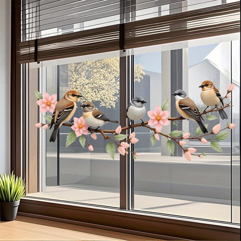 Interesting Bird Sticker Static Electricity Glass Sticker. Decorative Items Suitable For Windows In Living Rooms, Bedrooms And Kitchens. Using This Sticker Can Add To Your Home