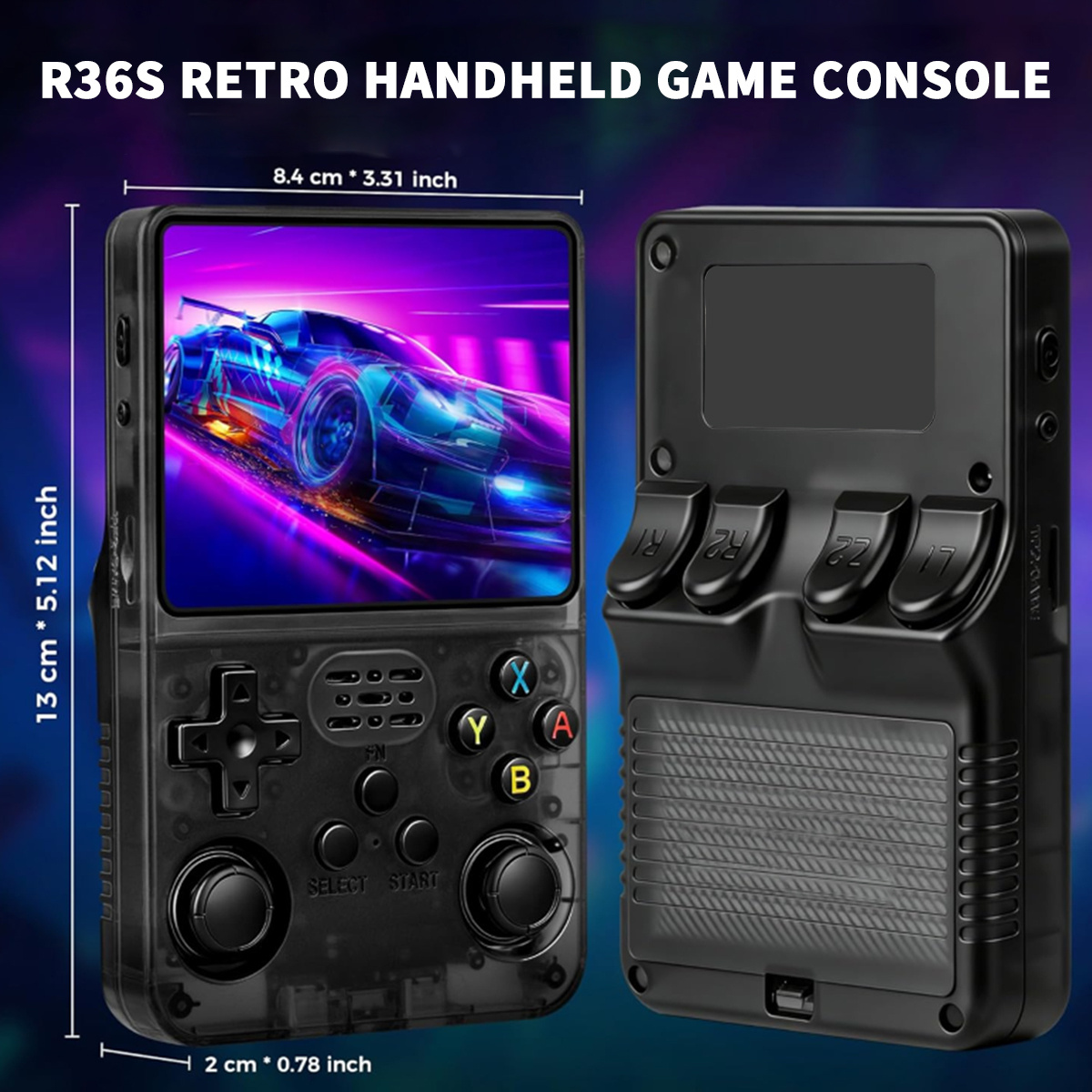 Handheld Gaming Console, Portable Device with HD Screen