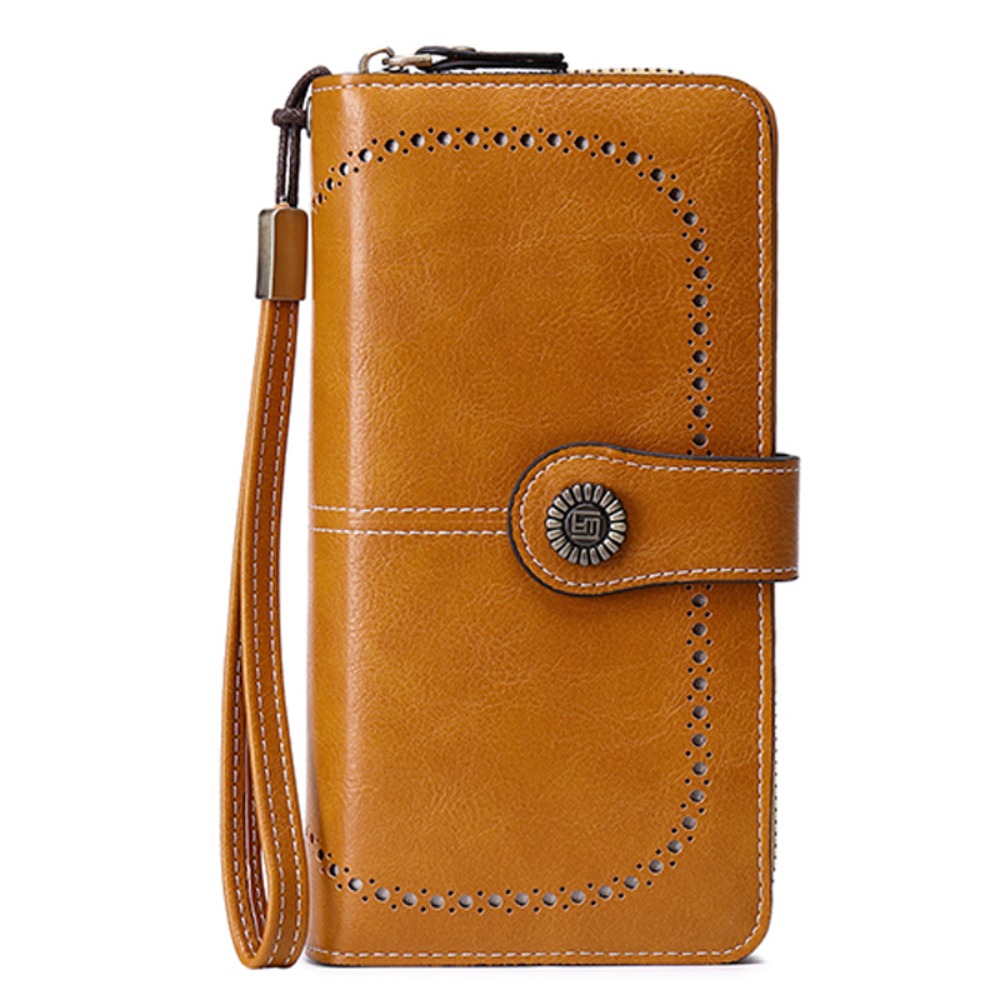Image of Jewelrywe Women's Large Capacity Trifold Wallet Wallet, Stylish Easy Multi-card Slot Card Holder Coin Purse With Rfid Function Gift For Women