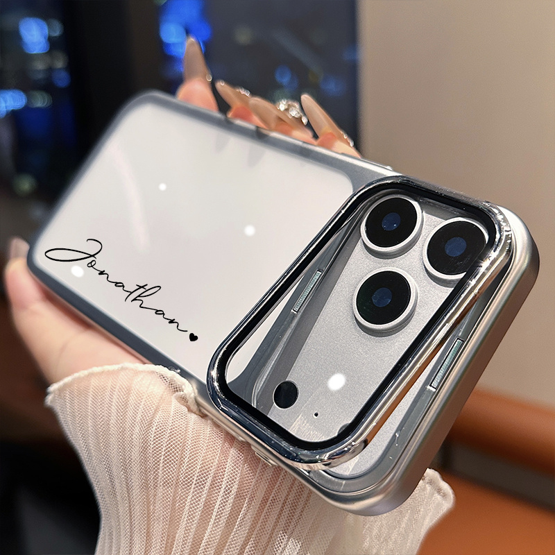 TEMU Phone Case - Diy Custom Personalized Creative Name Diy Text Phone Case, Phone Cover Suitable For Iphone /17 Pro