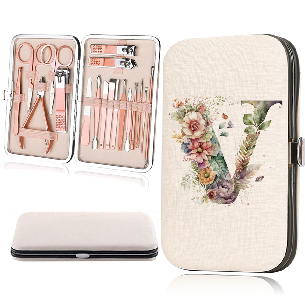 18pcs Essential Travel Nail Clipper Set with Organizer Case