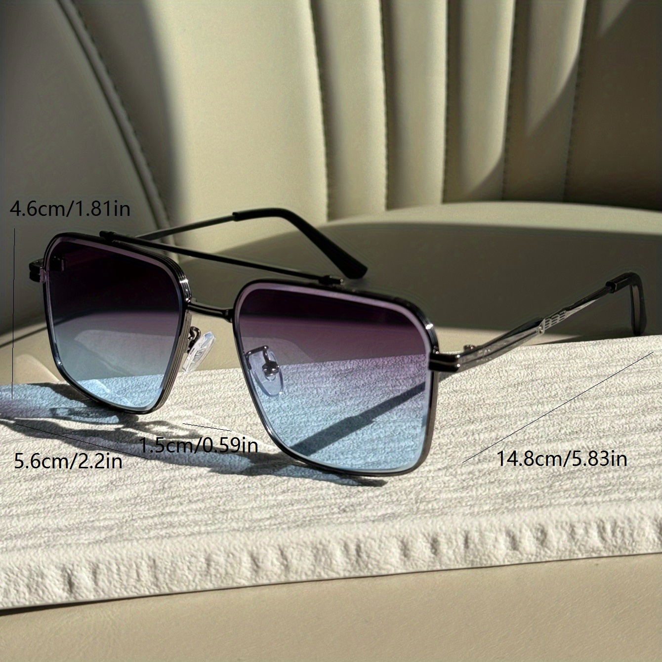 par gafas vintage hombre monturas negras lentes Temu Colombia